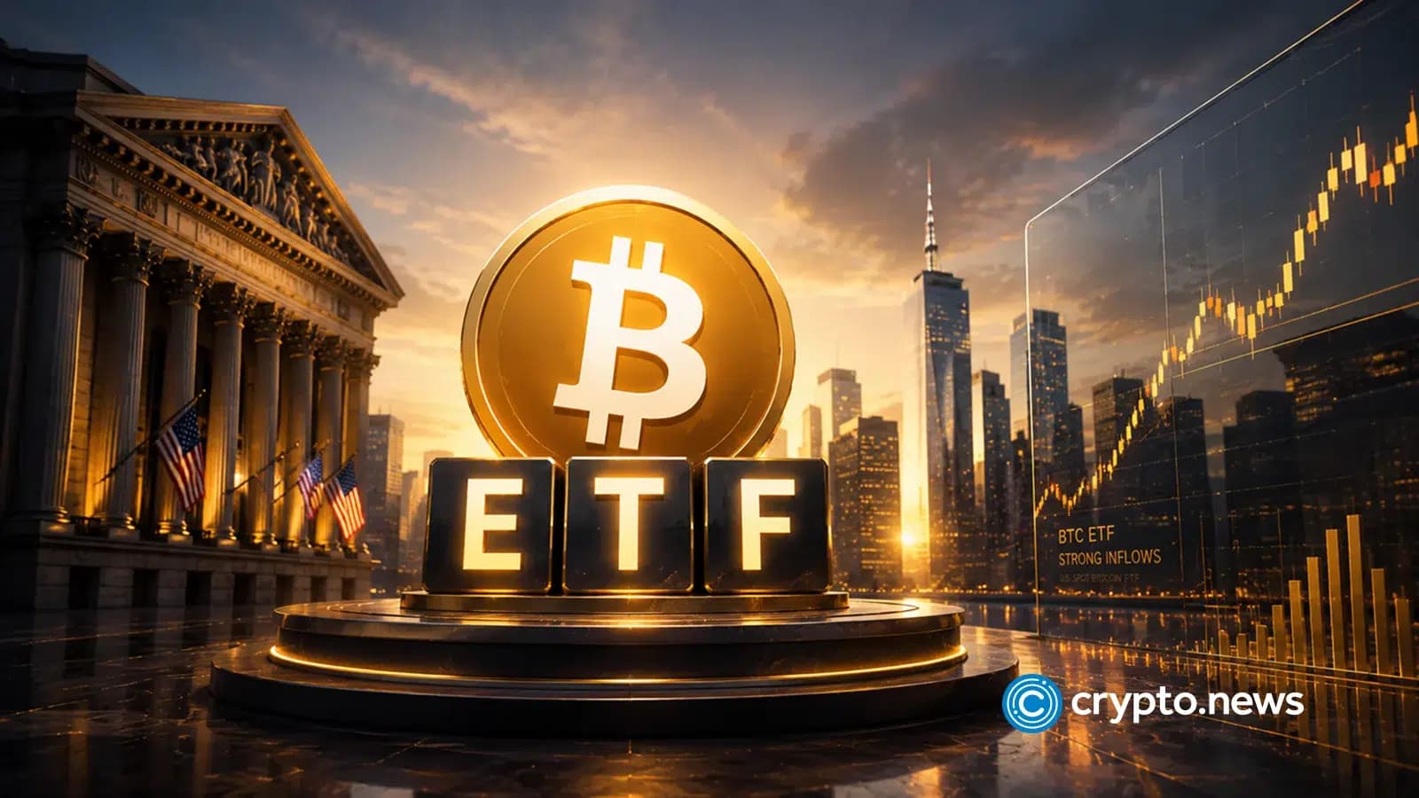 Bitcoin ETFs add $470M in Lookonchain tally as Ether figures diverge