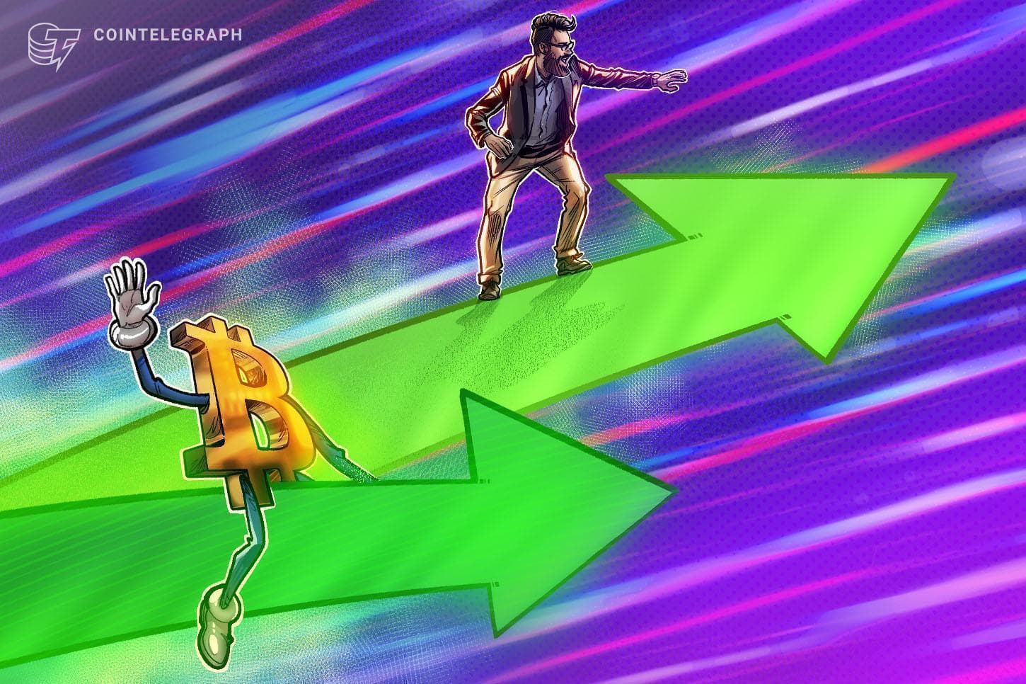 Bitcoin daily gains near 5% as analysis eyes bullish 'rotation' from gold